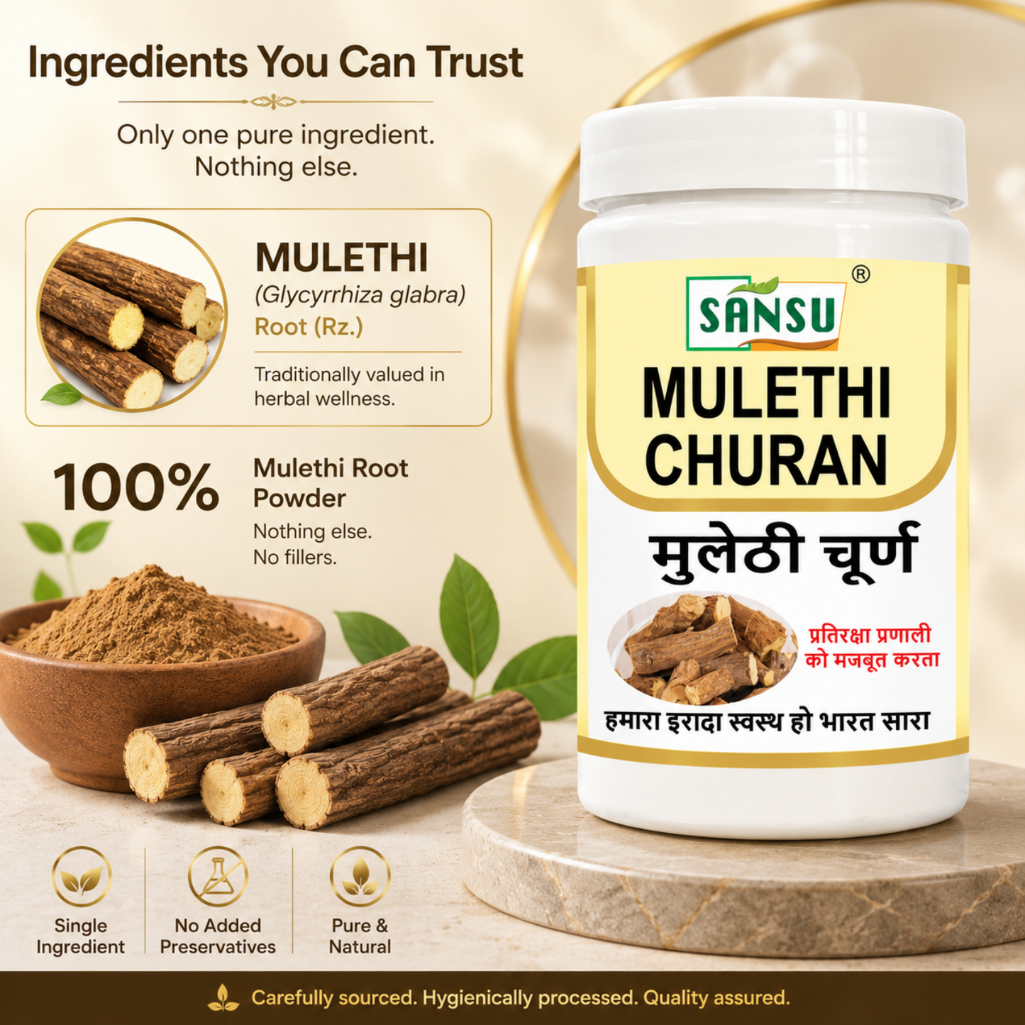 Sansu Mulethi Churan 100 Gram (Pack of 2 )