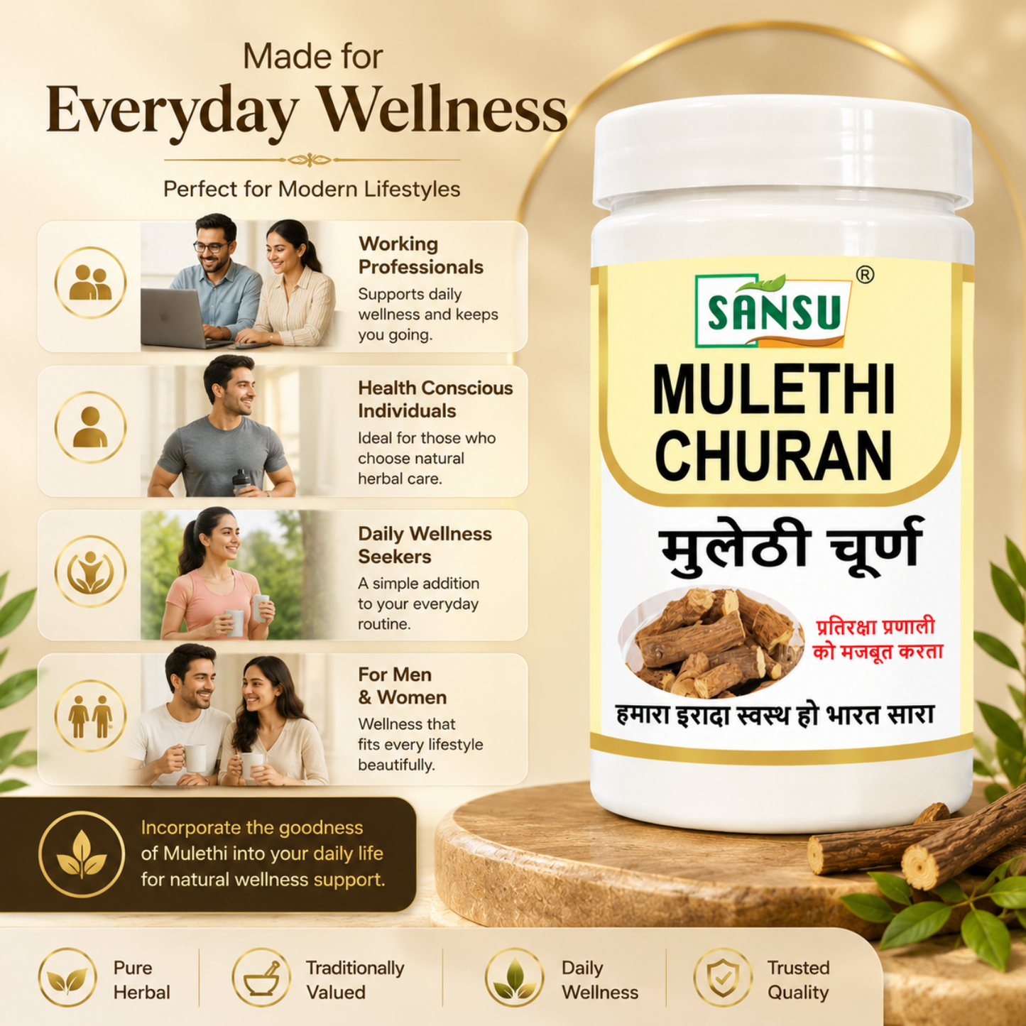 Sansu Mulethi Churan 100 Gram (Pack of 2 )
