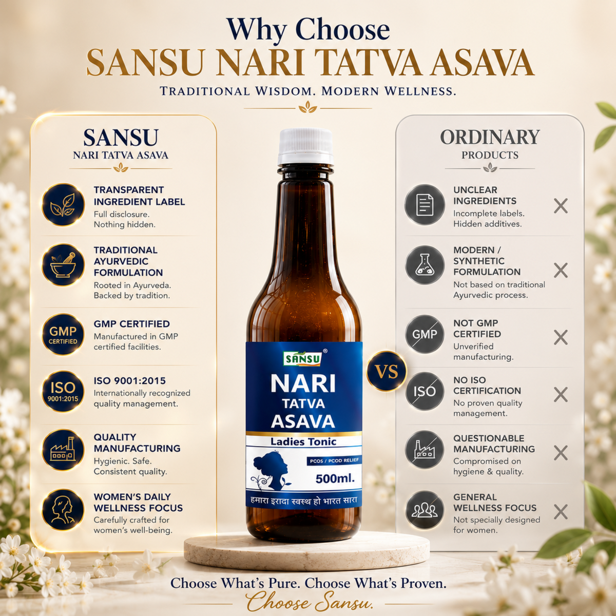 Sansu Nari Tatva Asava 500 ml