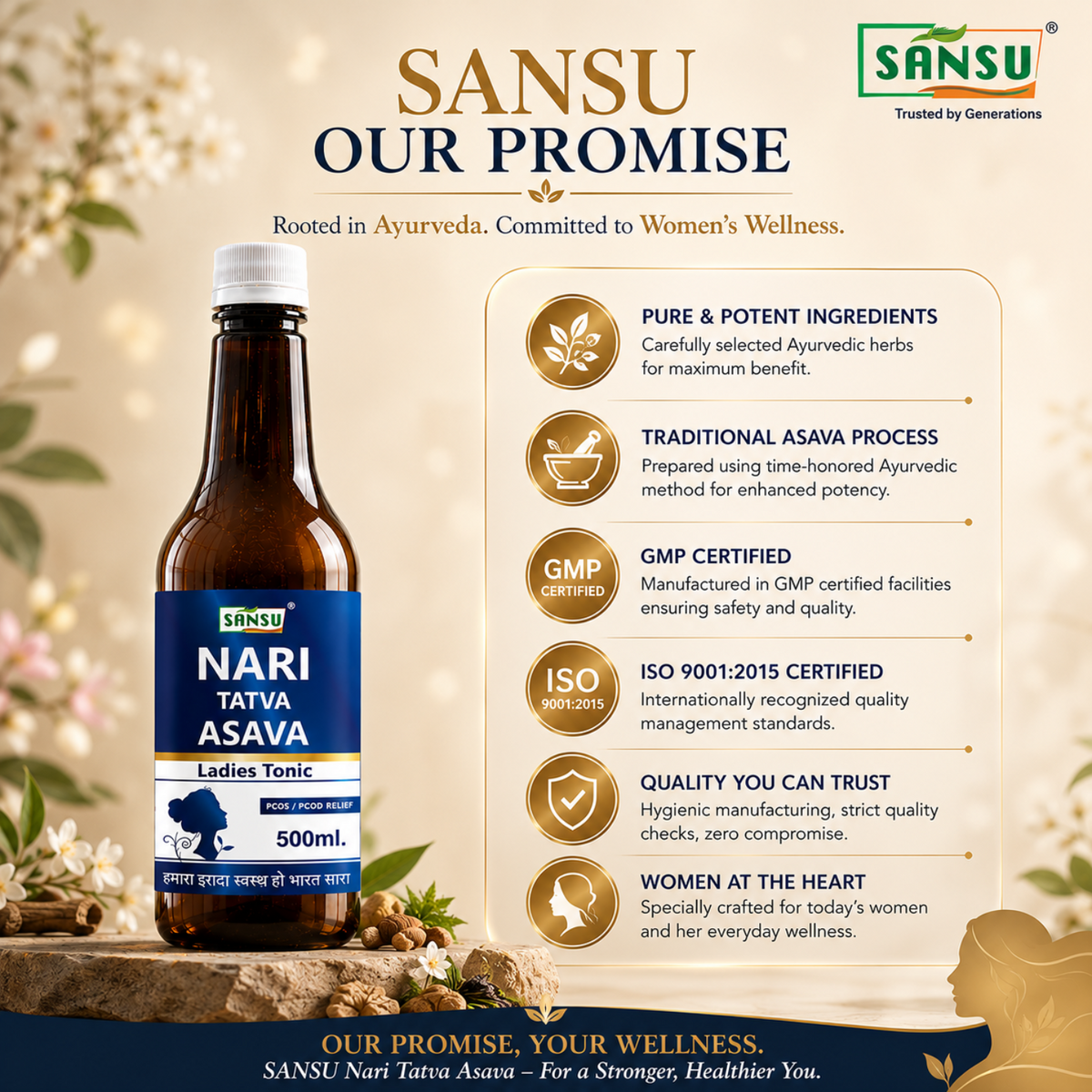 Sansu Nari Tatva Asava 500 ml