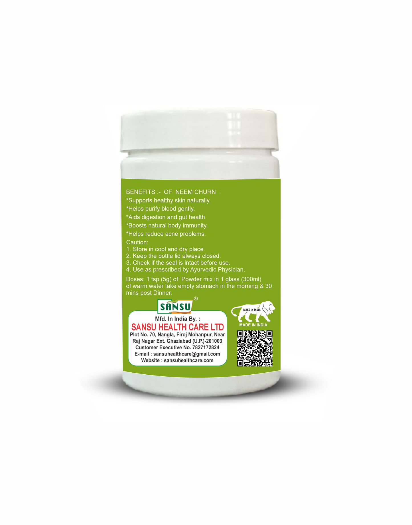 SANSU NEEM POWDER (200G) Pack oF 2 )