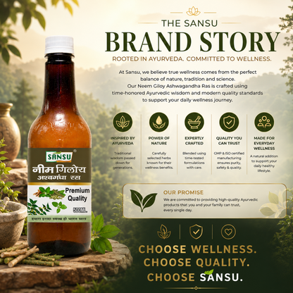 Sansu Neem Giloy Ashwagandha Juice (500 ml)