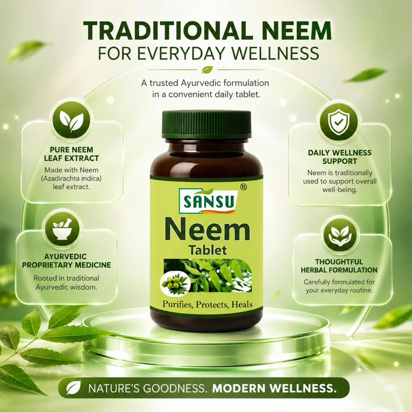 Sansu Neem Tablet (60Tab)