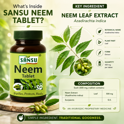 Sansu Neem Tablet (60Tab)