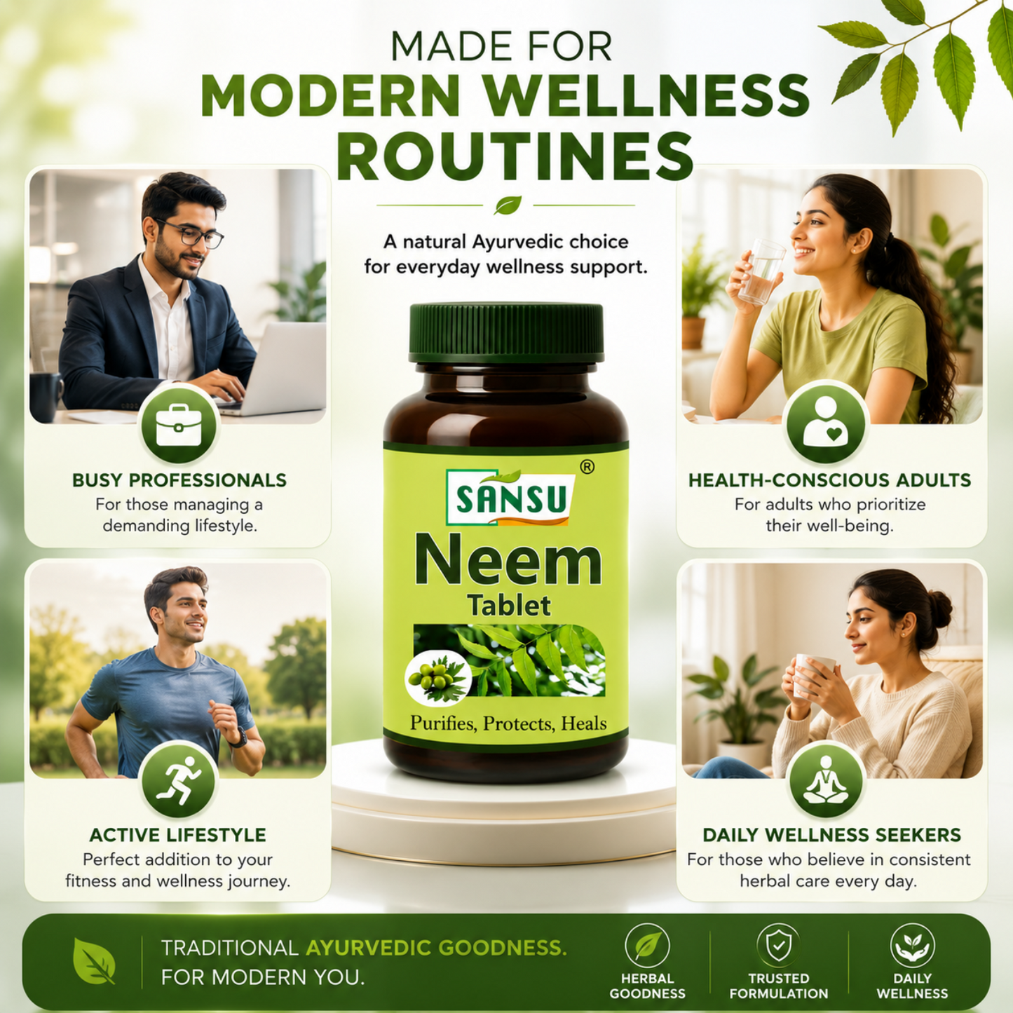 Sansu Neem Tablet (60Tab)
