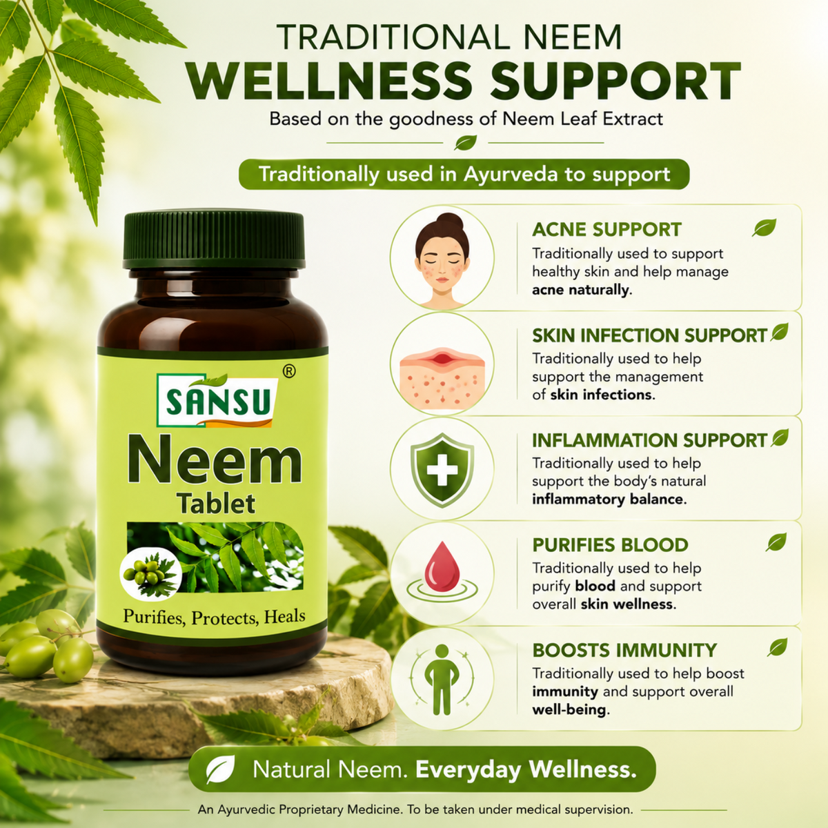Sansu Neem Tablet (60Tab)
