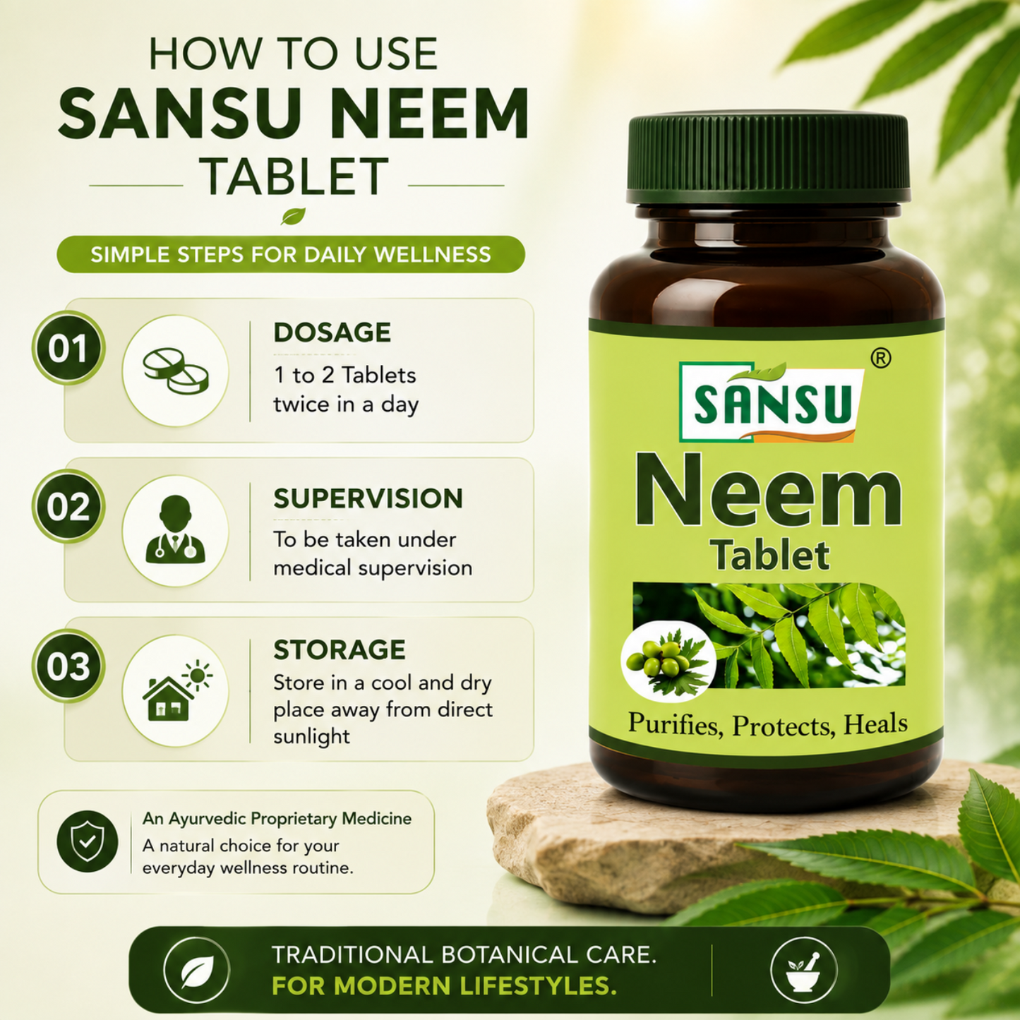 Sansu Neem Tablet (60Tab)