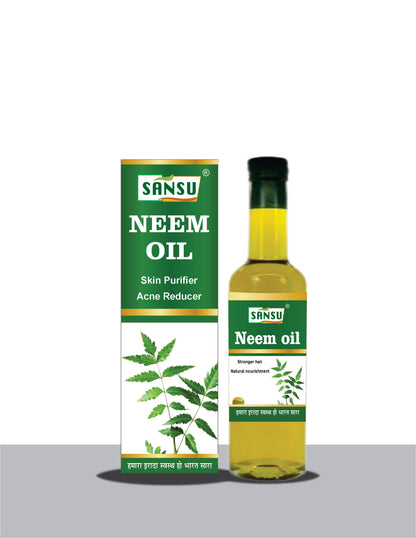 SANSU Neem Oil for Hair & Skin (Pack of 2) [50mlx2]