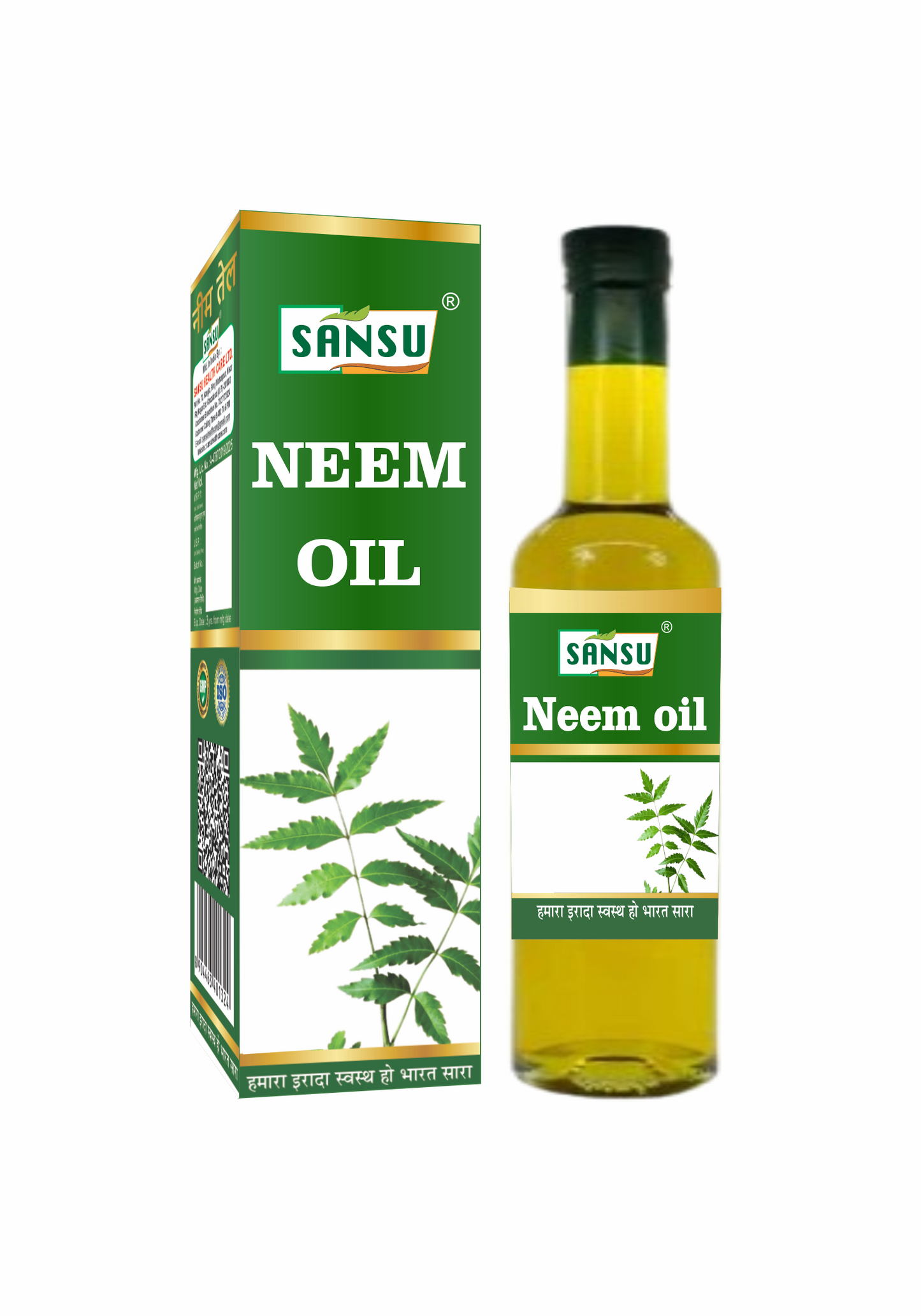 SANSU Neem Oil for Hair & Skin (Pack of 2) [50mlx2]