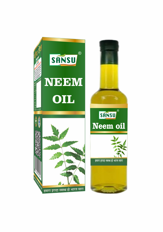 SANSU Neem Oil for Hair & Skin (Pack of 2) [50mlx2]