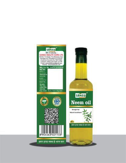 SANSU Neem Oil for Hair & Skin (Pack of 2) [50mlx2]