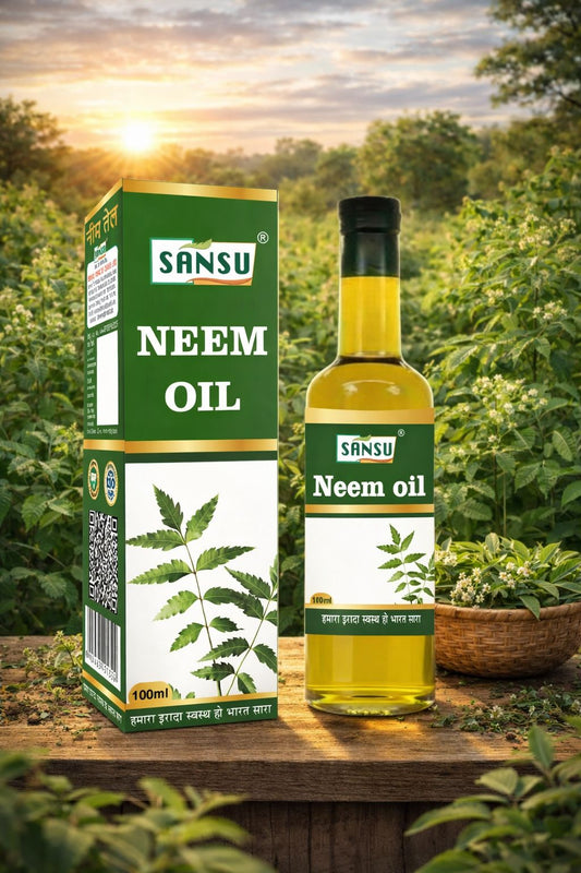 SANSU Neem Oil for Hair & Skin (Pack of 2) [50mlx2]
