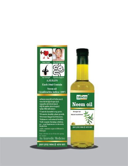 SANSU Neem Oil for Hair & Skin (Pack of 2) [50mlx2]