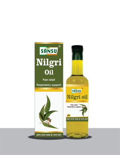SANSU Pure Nilgiri essential oil, Neelgiri tel for sinus pain  (50 ml) (pack Of 2)