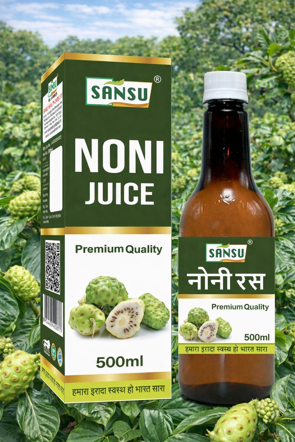 SANSU Noni Juice (500ML) - Rich in Antioxidants, Boosts Energy, Builds Immunity