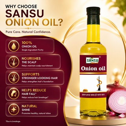 Sansu Onion Oil (100 ml) Pack of 2