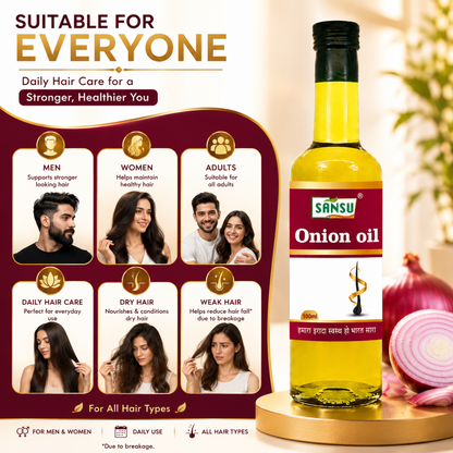 Sansu Onion Oil (100 ml) Pack of 2