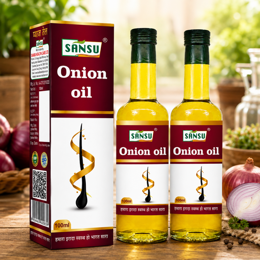 Sansu Onion Oil (100 ml) Pack of 2
