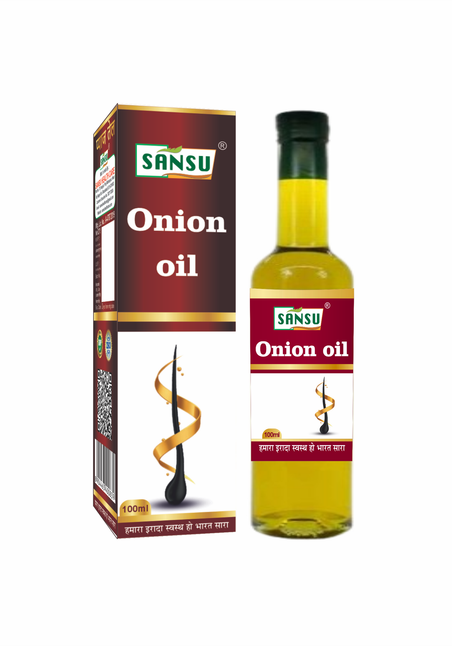 SANSU ONION OIL (100 ML) Pack of 2