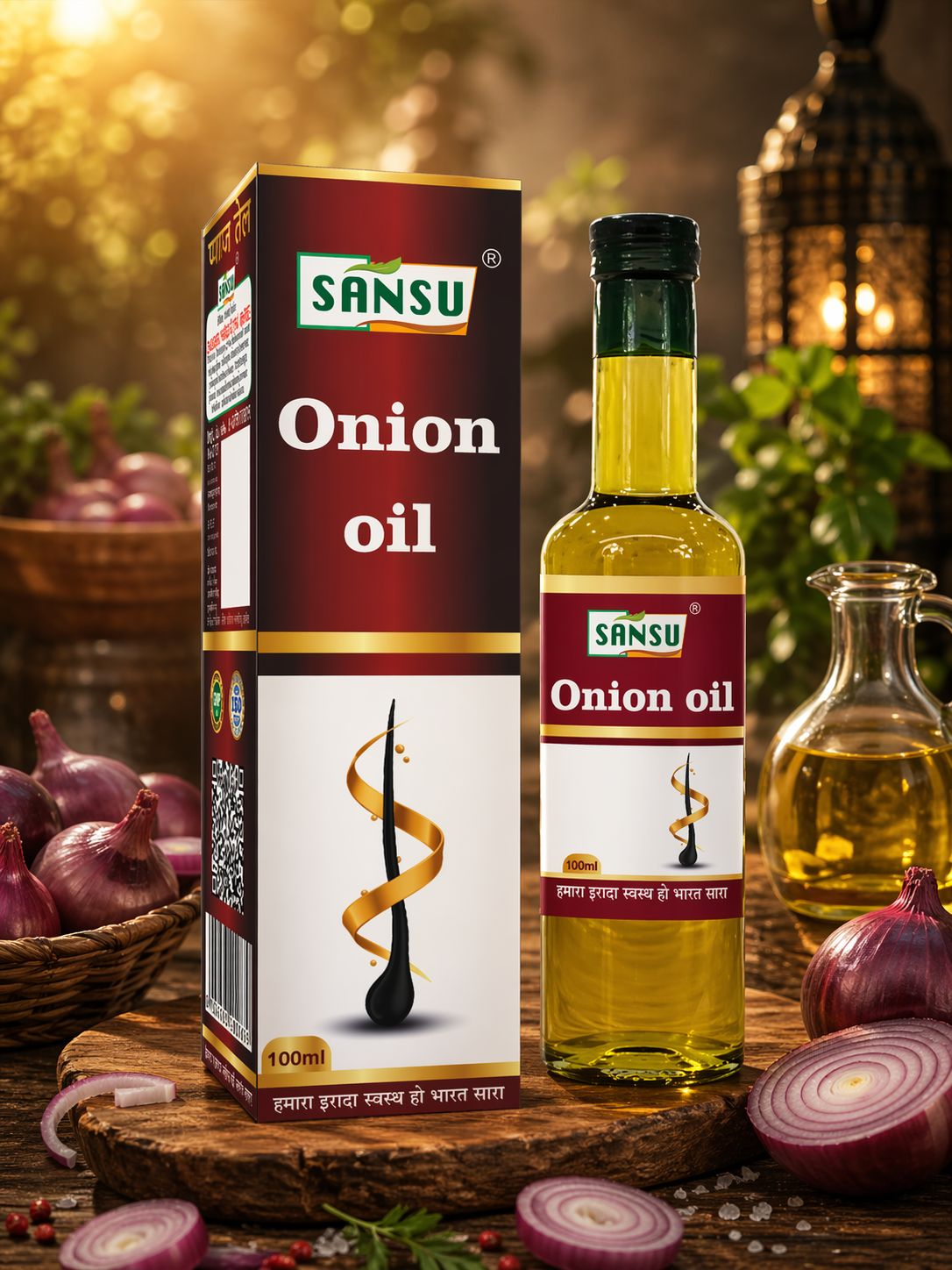 SANSU ONION OIL (100 ML) Pack of 2