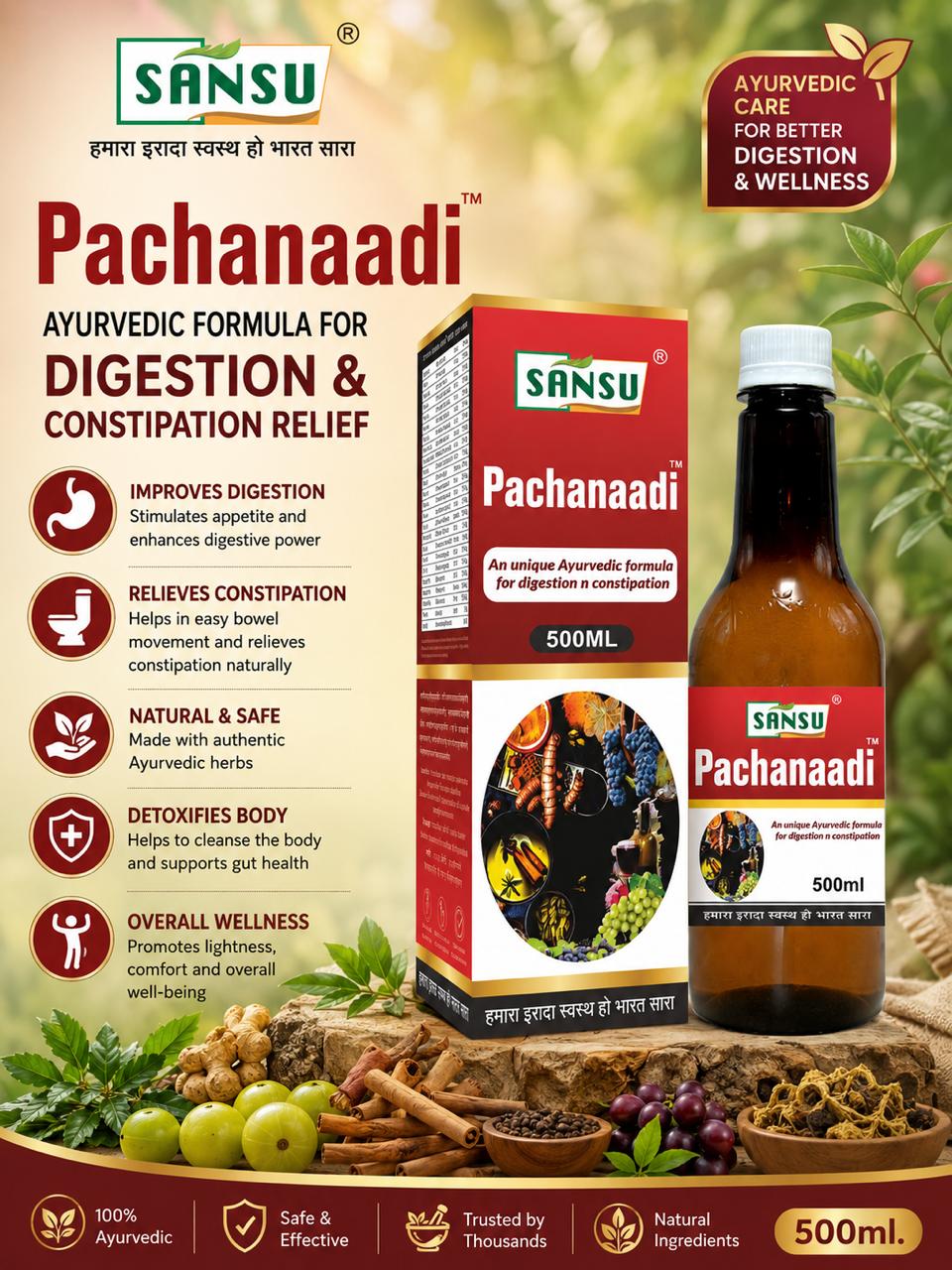 Sansu Paachnadi Juice 500ml