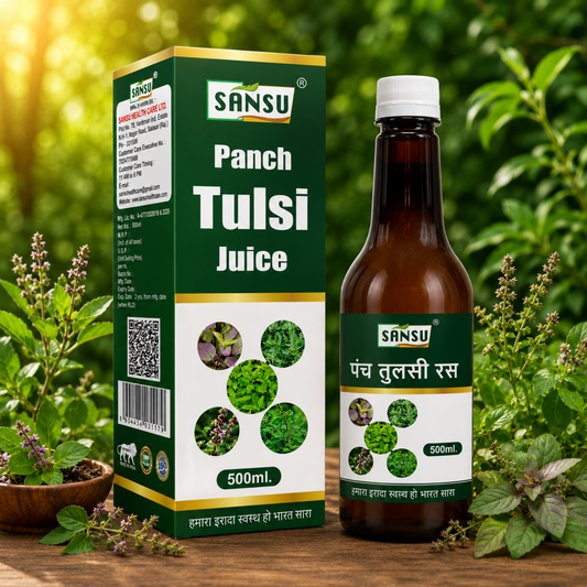 Sansu Panch Tulsi Ras / Juice (500 ml)