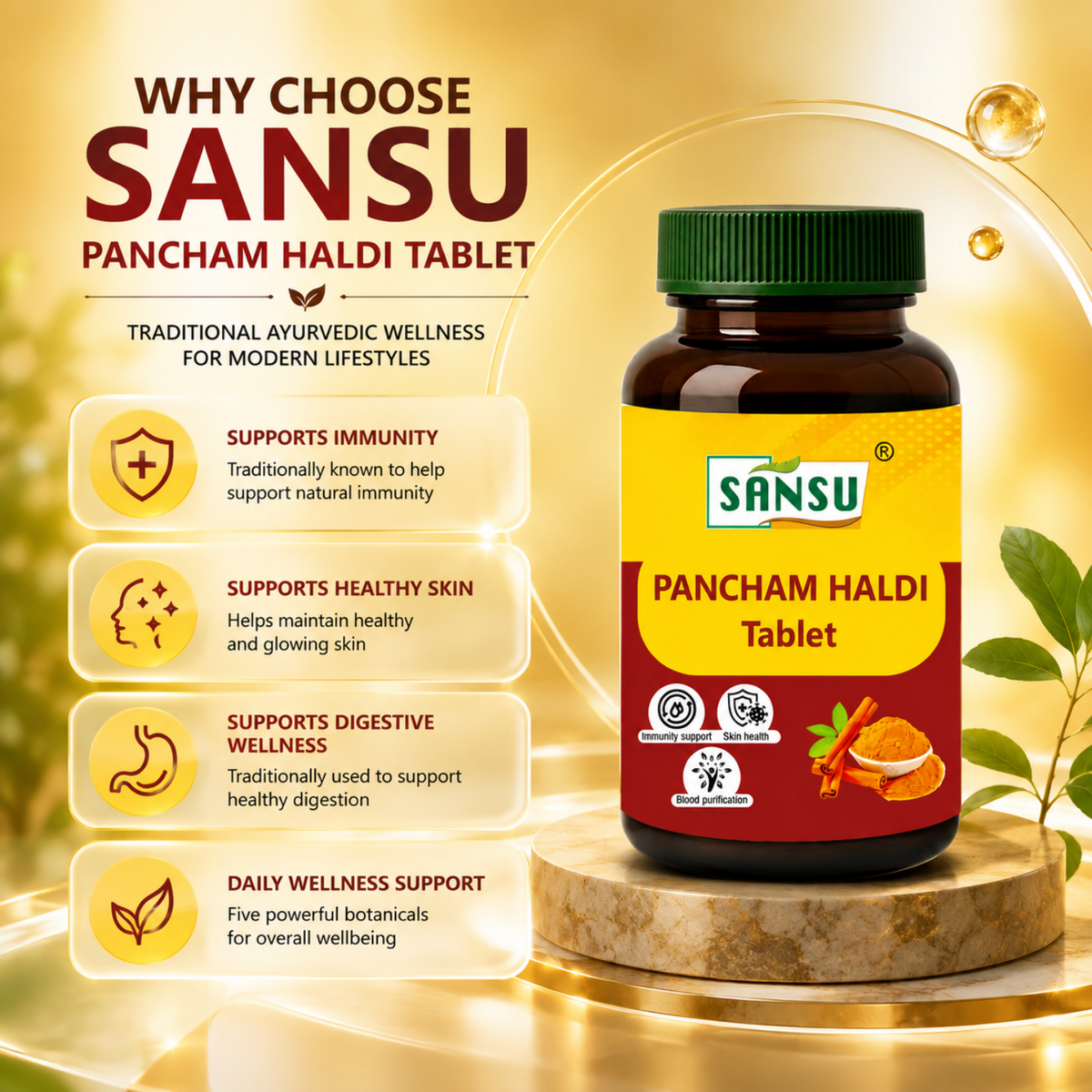 Sansu Pancham Haldi Tablet (60 Tab)
