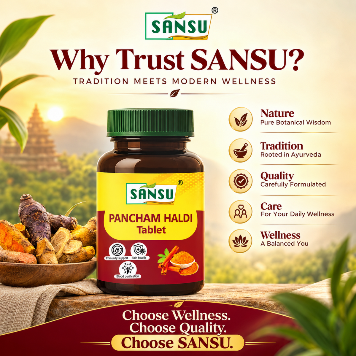 Sansu Pancham Haldi Tablet (60 Tab)