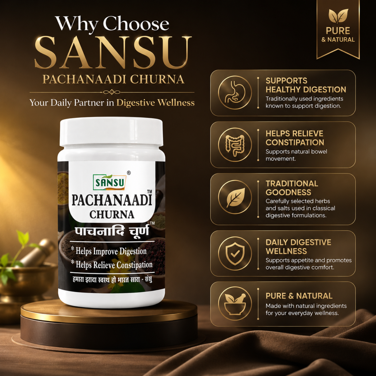 Sansu Pachanaadi Churan 100 gm (Pack of 2)