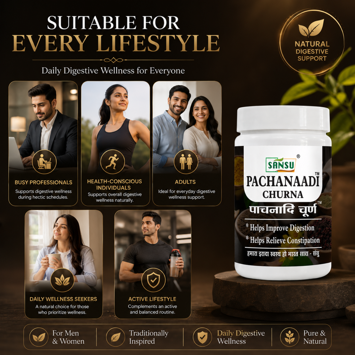 Sansu Pachanaadi Churan 100 gm (Pack of 2)