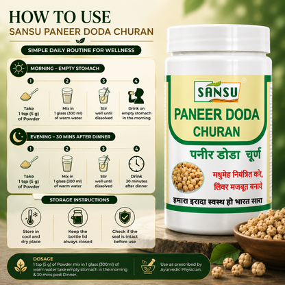 Sansu Paneer Doda Churan / Powder (100gm) Pack Of 2)