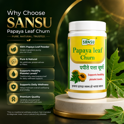 Sansu Papaya Leaf Churan 100 gm (Pack Of 2)