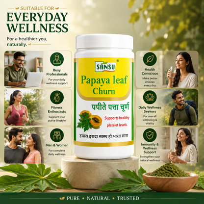 Sansu Papaya Leaf Churan 100 gm (Pack Of 2)