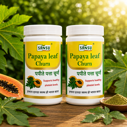 Sansu Papaya Leaf Churan 100 gm (Pack Of 2)