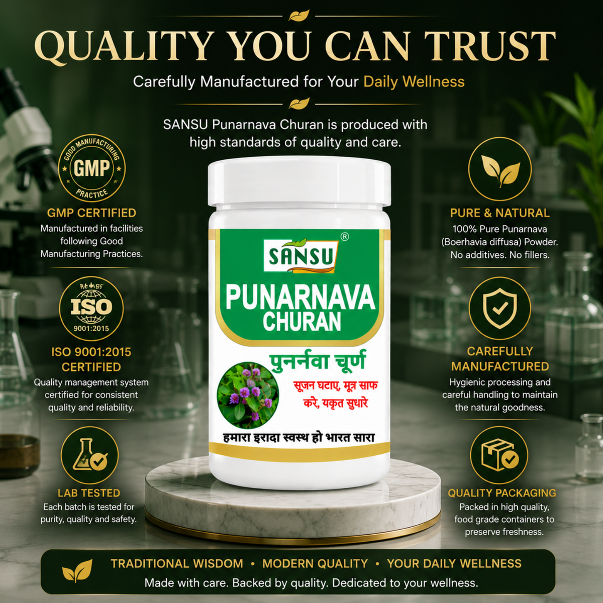 Sansu Punarnava Churan 100Gm (Pack Of 2)