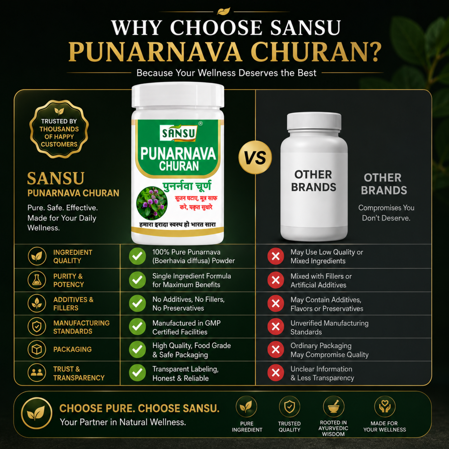 Sansu Punarnava Churan 100Gm (Pack Of 2)
