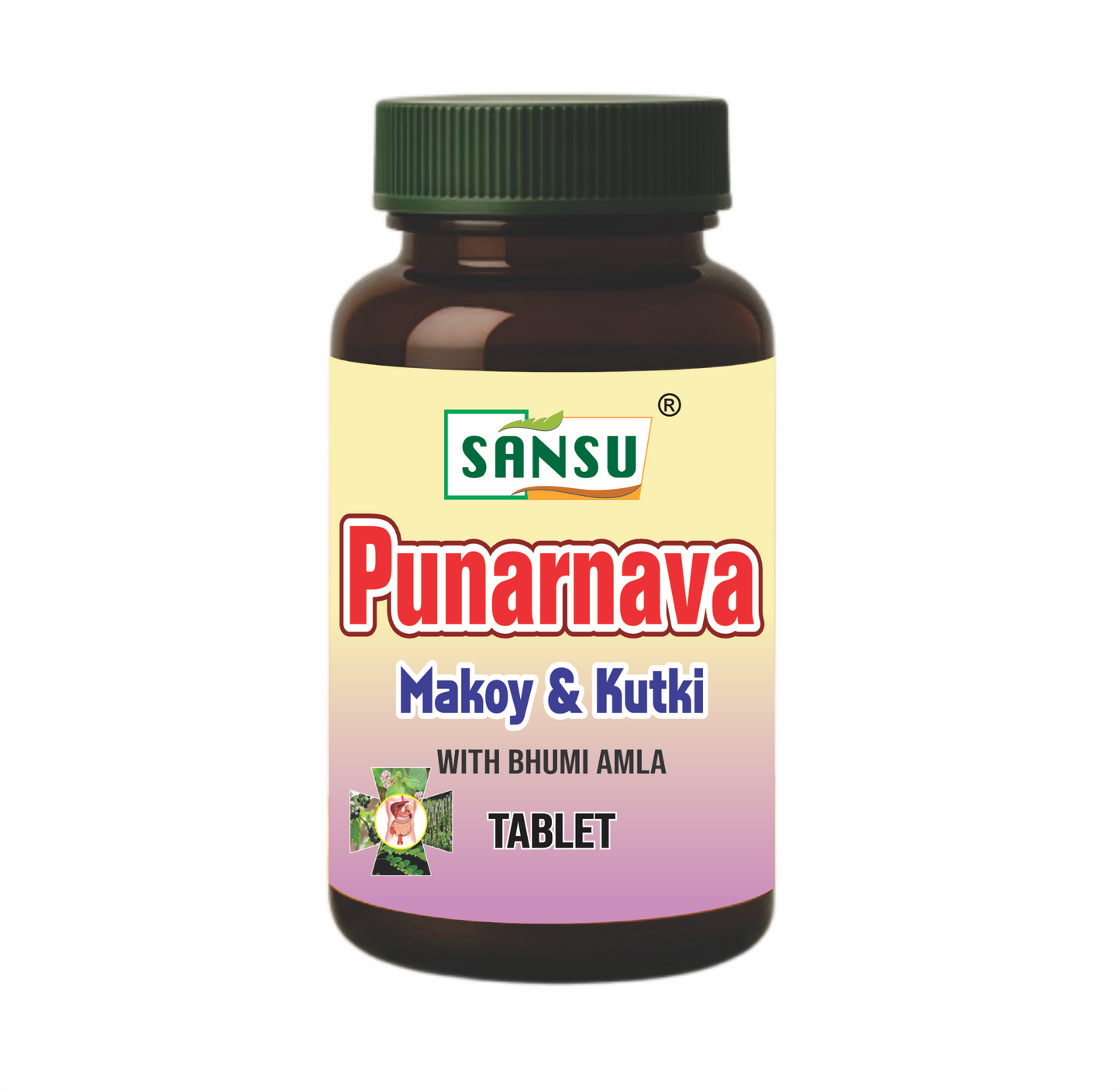 Sansu Punarnava Makoy Kutki tablet (60Tab)
