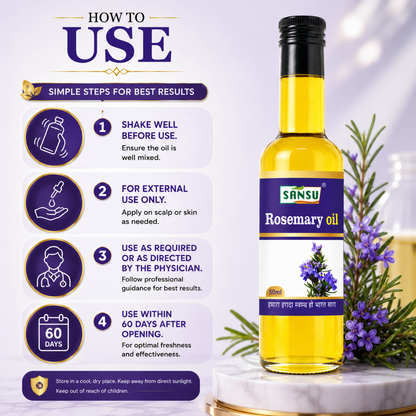 Sansu Rosemary Oil 50ml (Pack of 2)
