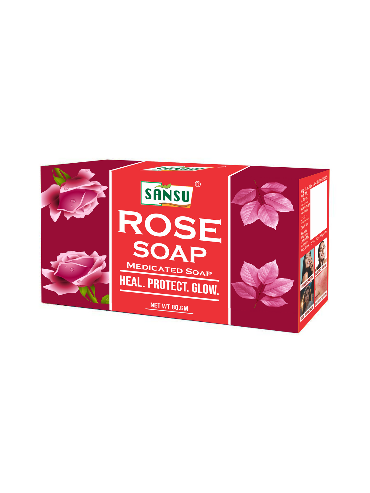 Rose soap 80gm