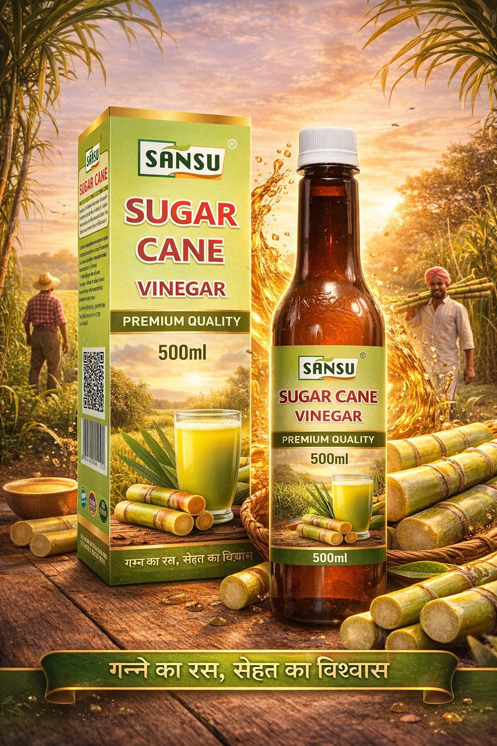 SANSU SUGARCANE VINGER (500ML)