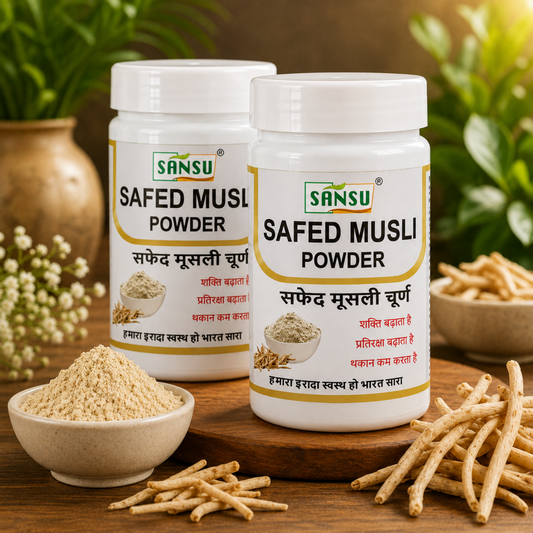 Sansu Safed Musli Churan 100 Gm (Pack Of 2)