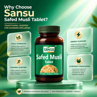 Sansu Safed Musli Tablet  (60 Tab)