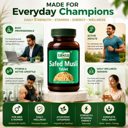 Sansu Safed Musli Tablet  (60 Tab)