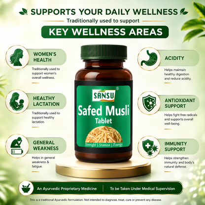 Sansu Safed Musli Tablet  (60 Tab)