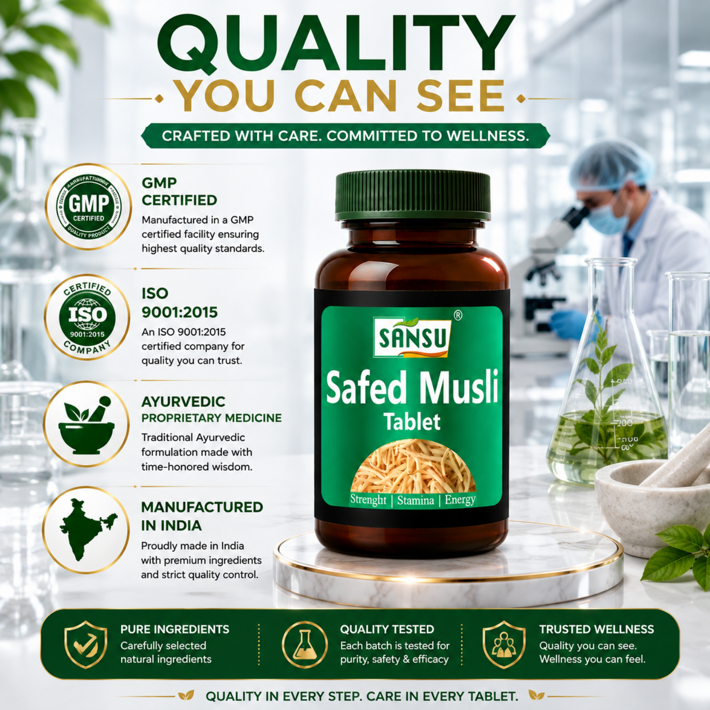 Sansu Safed Musli Tablet  (60 Tab)