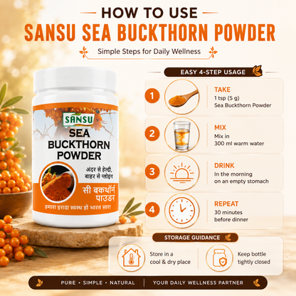 Sansu Sea Bucthorn Powder 100gm