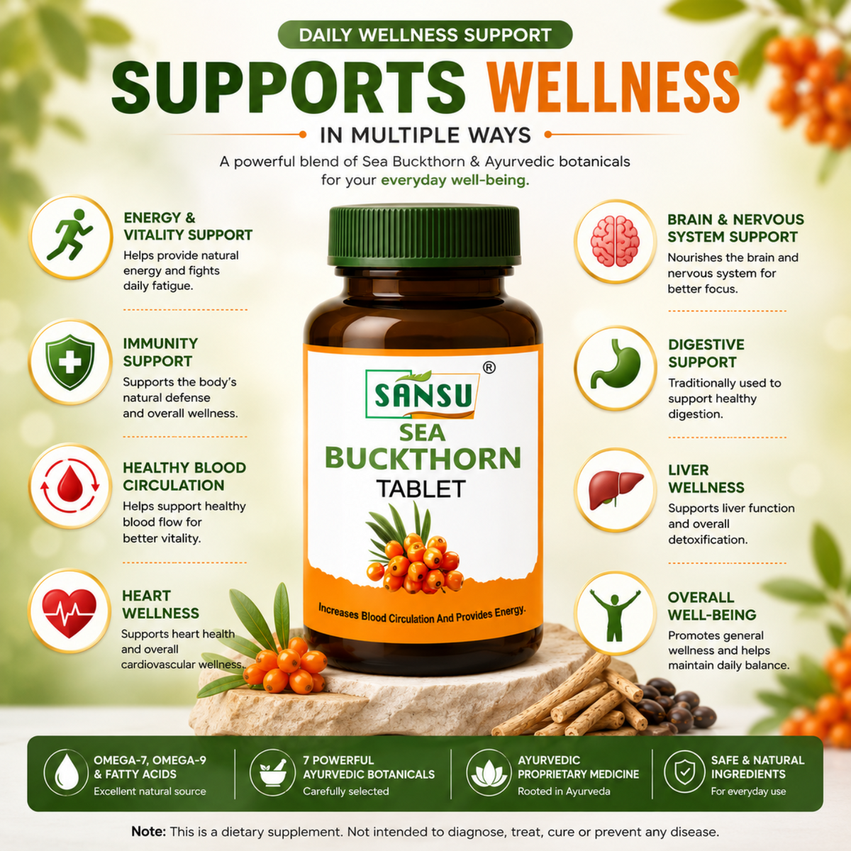 Sansu Sea Buckthorn Tablet