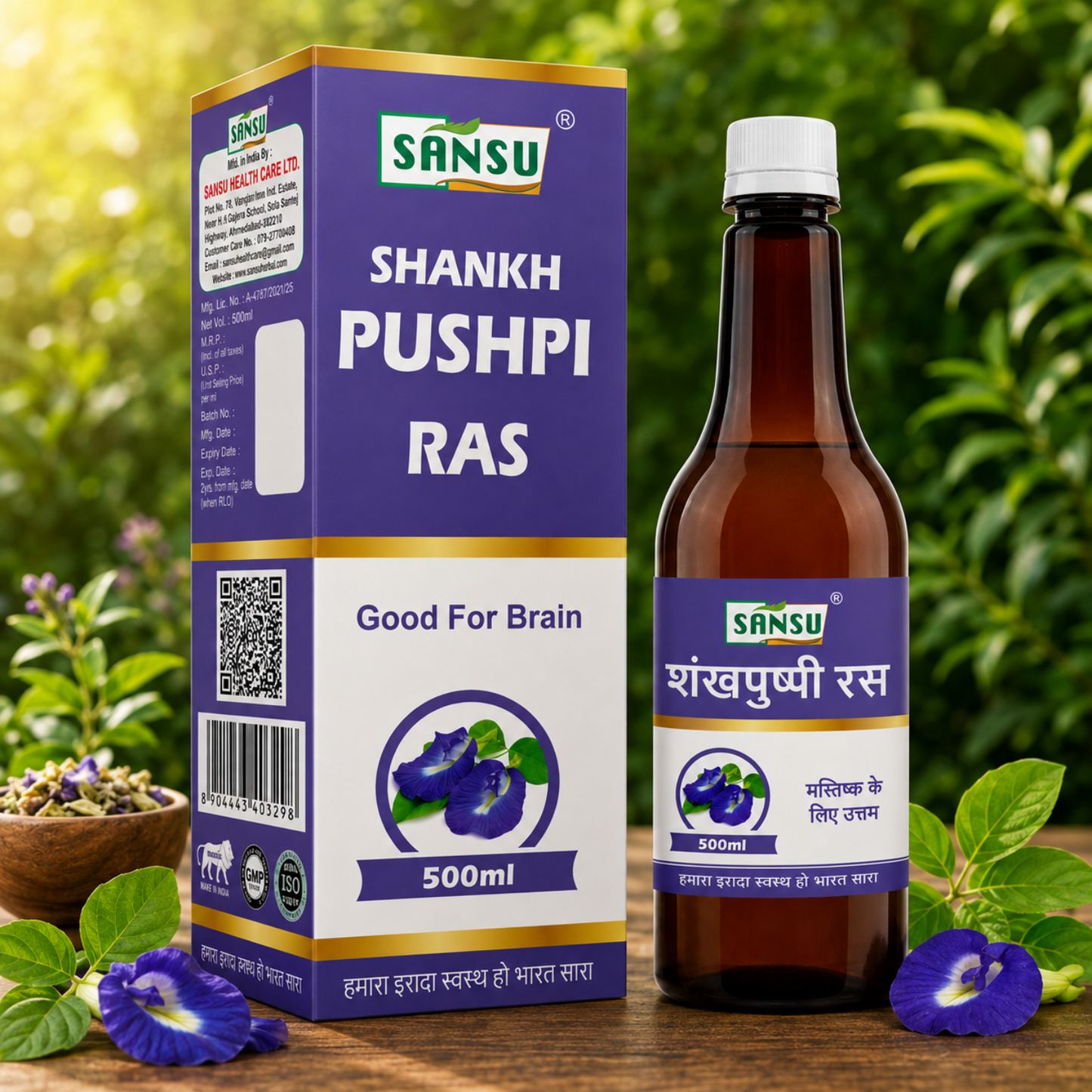 Sansu Shankh Pushpi Ras / Juice (500 ml)