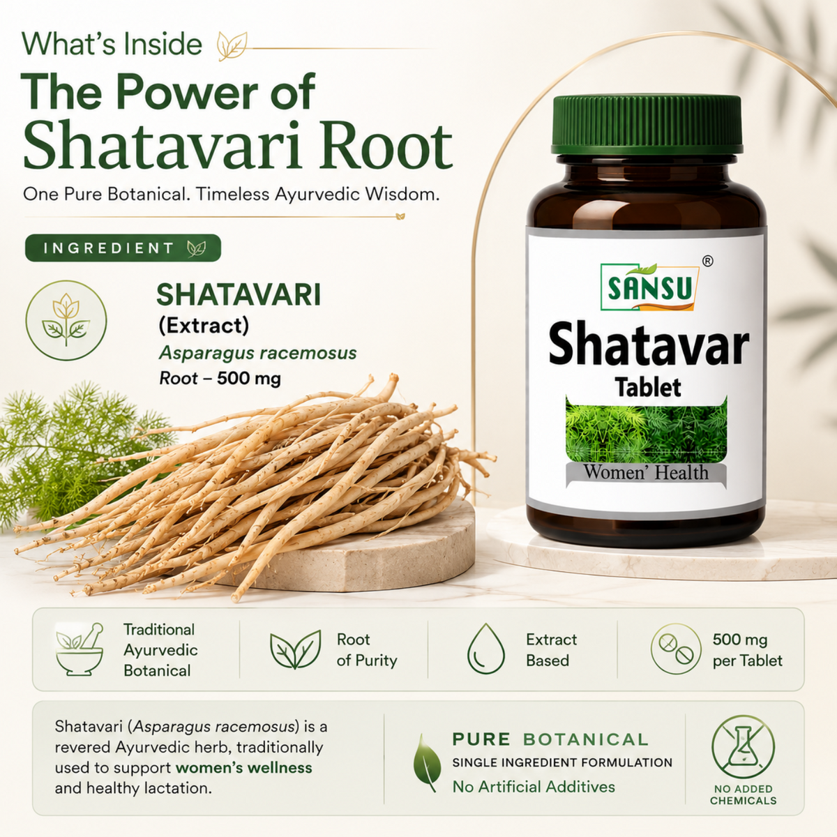 Sansu Shatavar Tablet (60 Tab)
