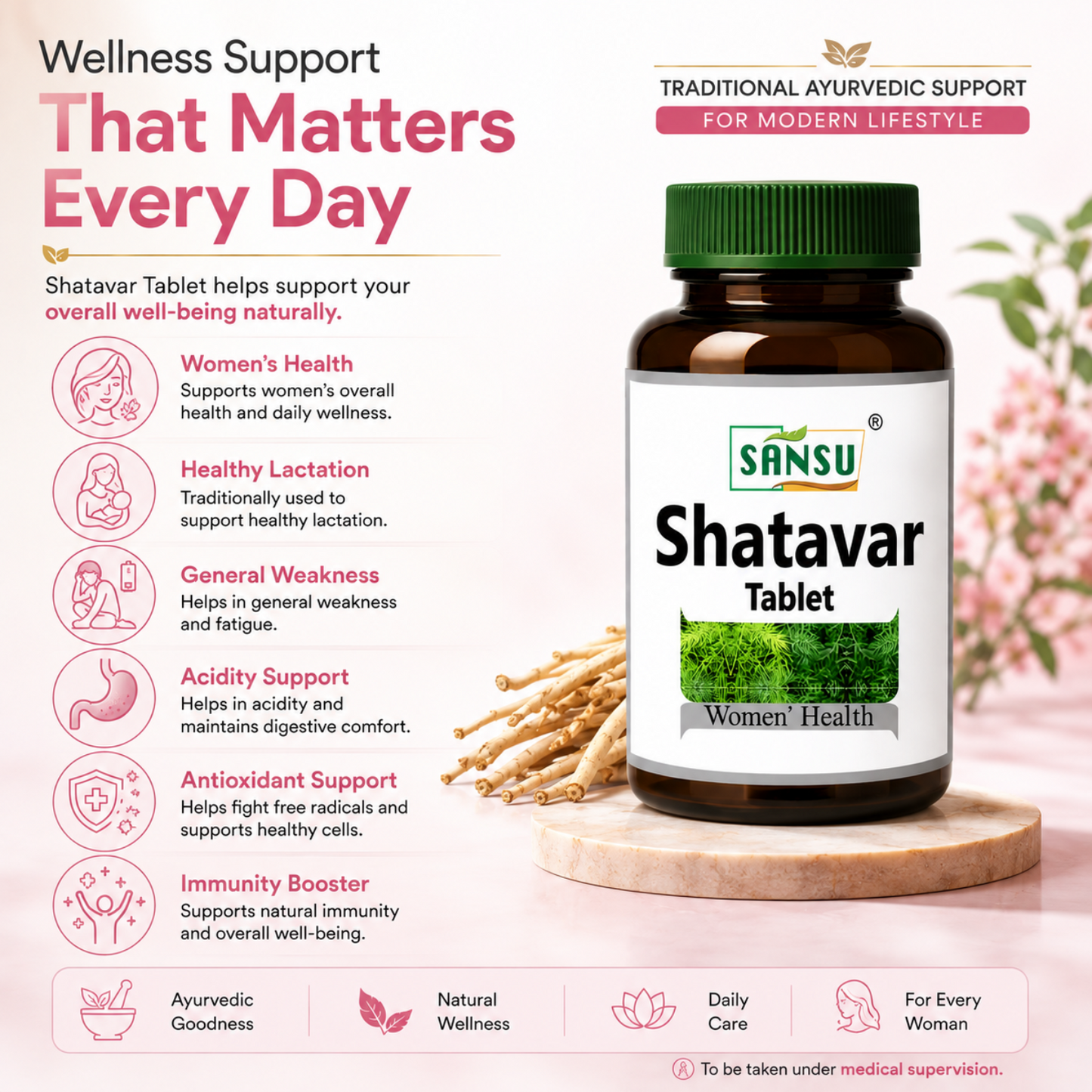 Sansu Shatavar Tablet (60 Tab)